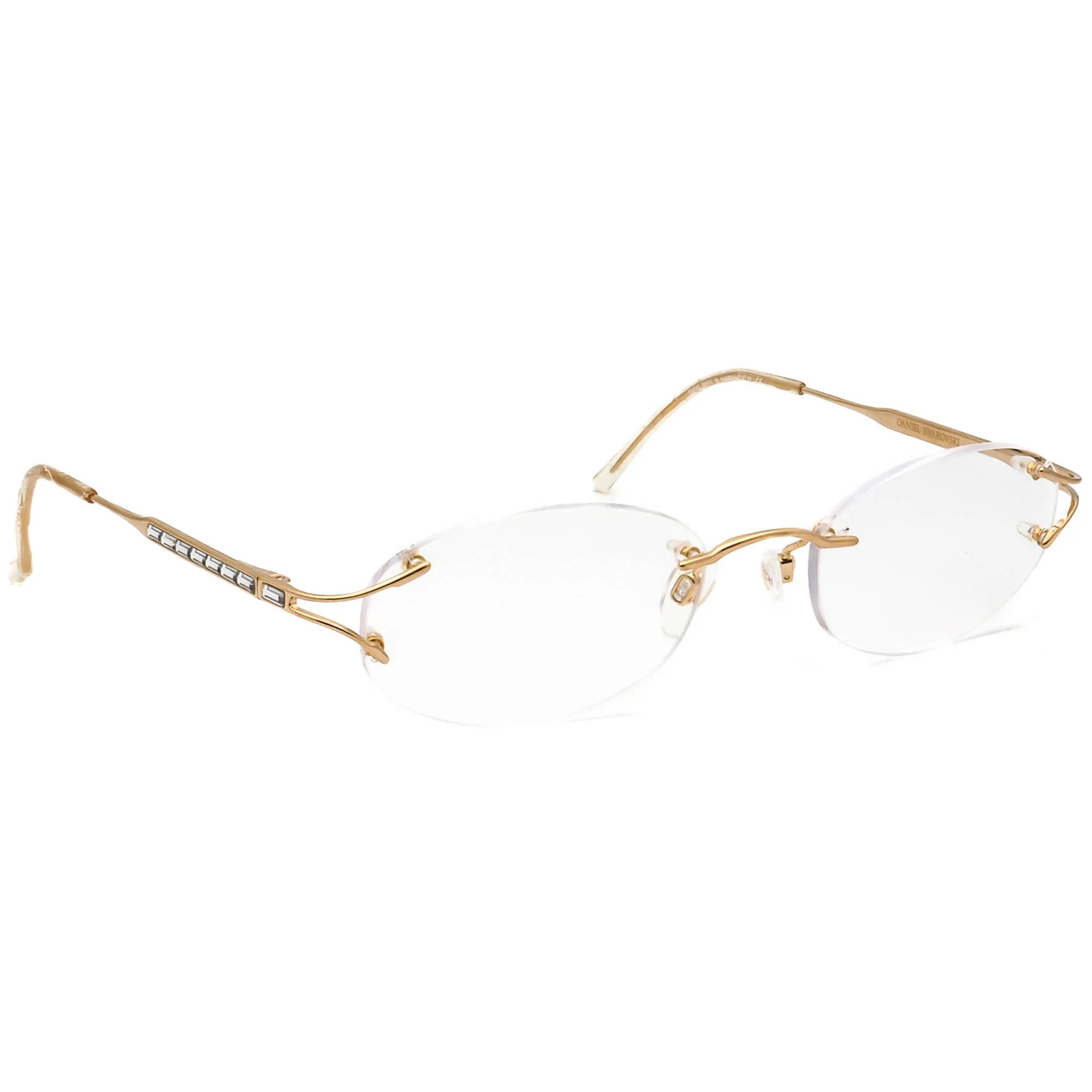 Daniel Swarovski S106 20 6053 23k Gold Plated w/ Crystals 53□19 130