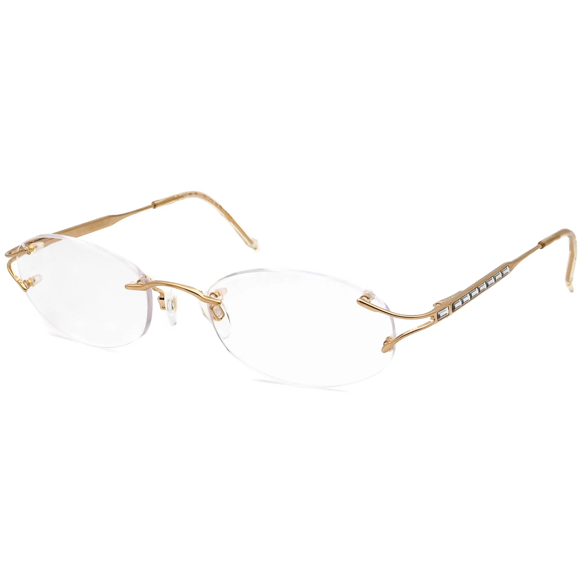 Daniel Swarovski S106 20 6053 23k Gold Plated w/ Crystals 53□19 130 - Image 3