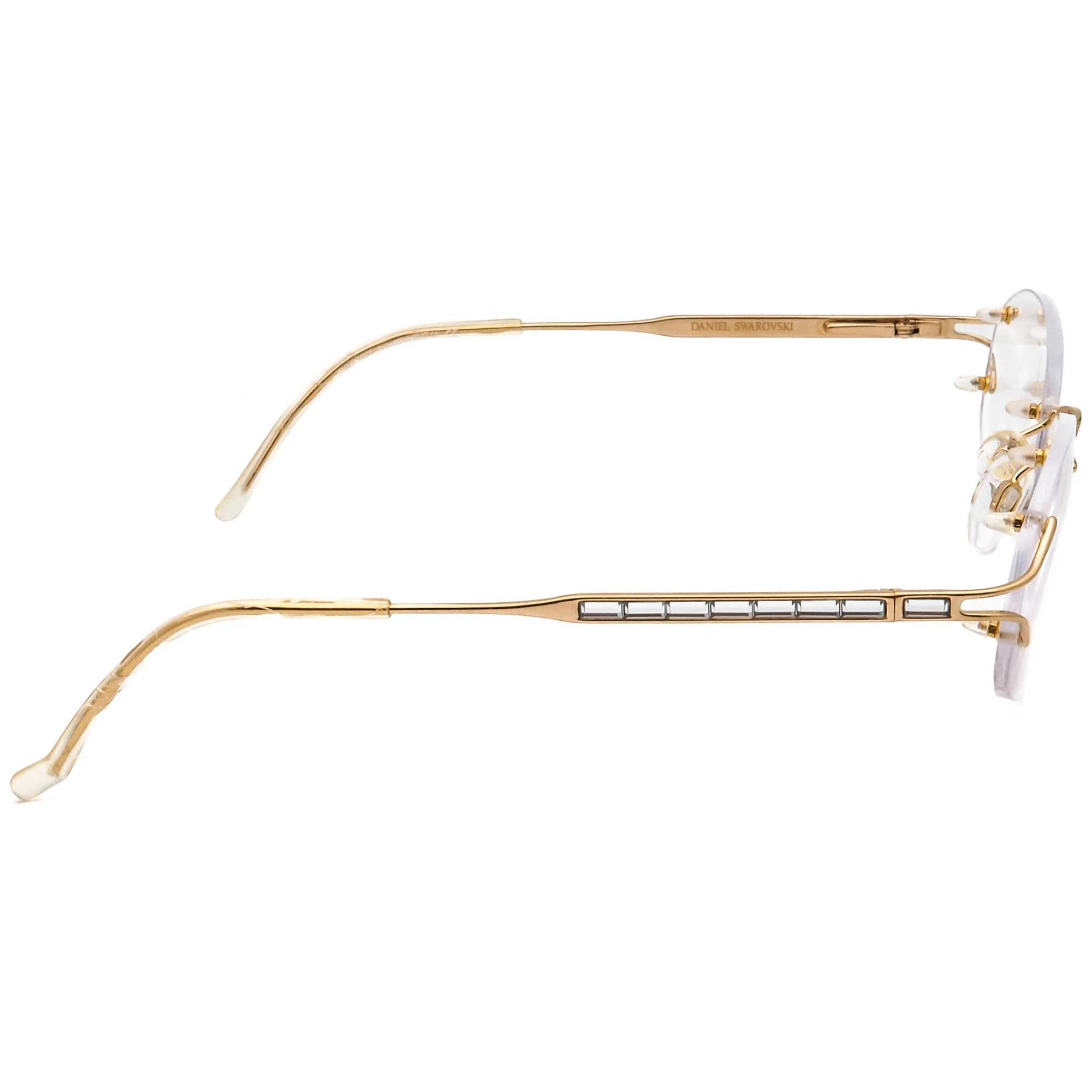 Daniel Swarovski S106 20 6053 23k Gold Plated w/ Crystals 53□19 130 - Image 4