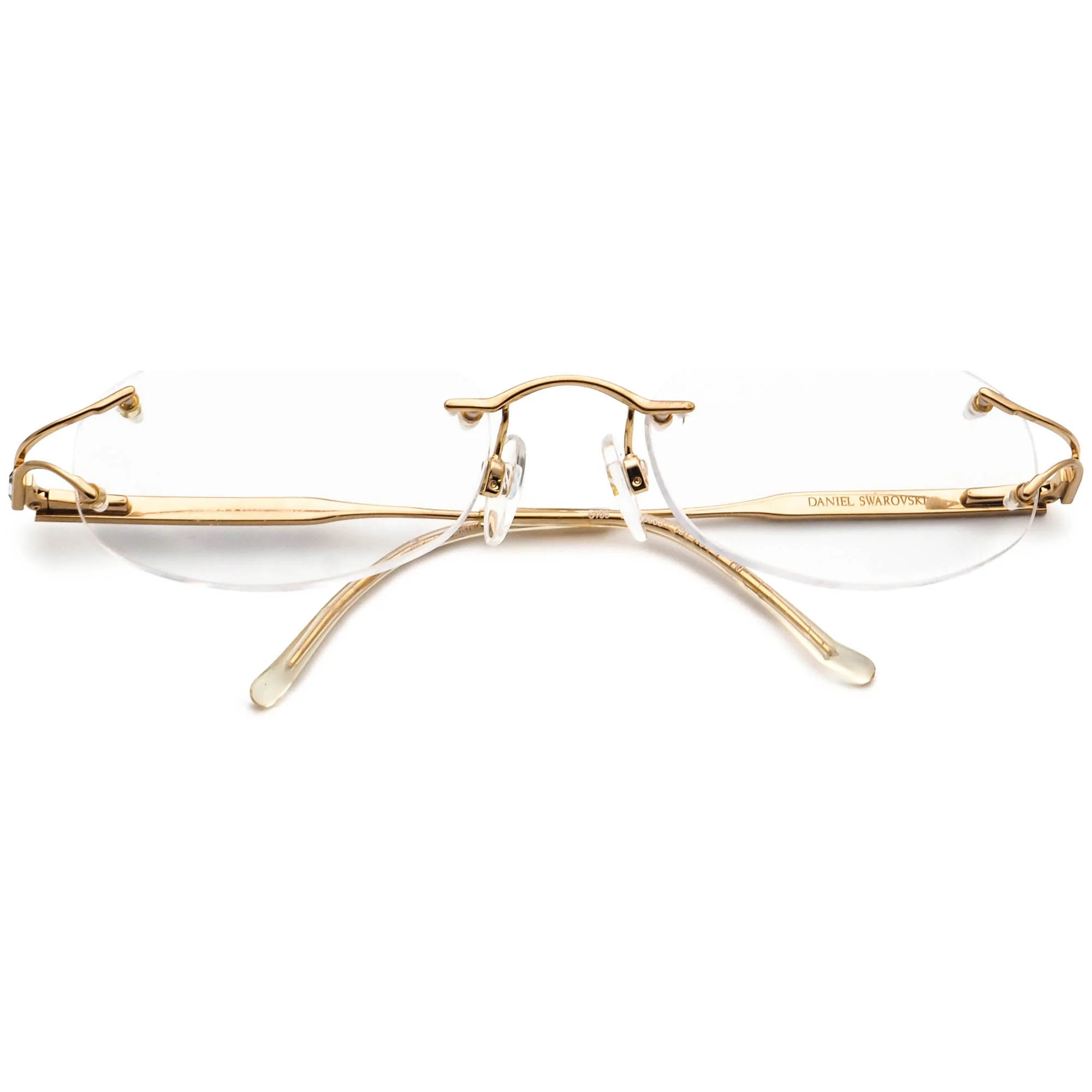 Daniel Swarovski S106 20 6053 23k Gold Plated w/ Crystals 53□19 130 - Image 6