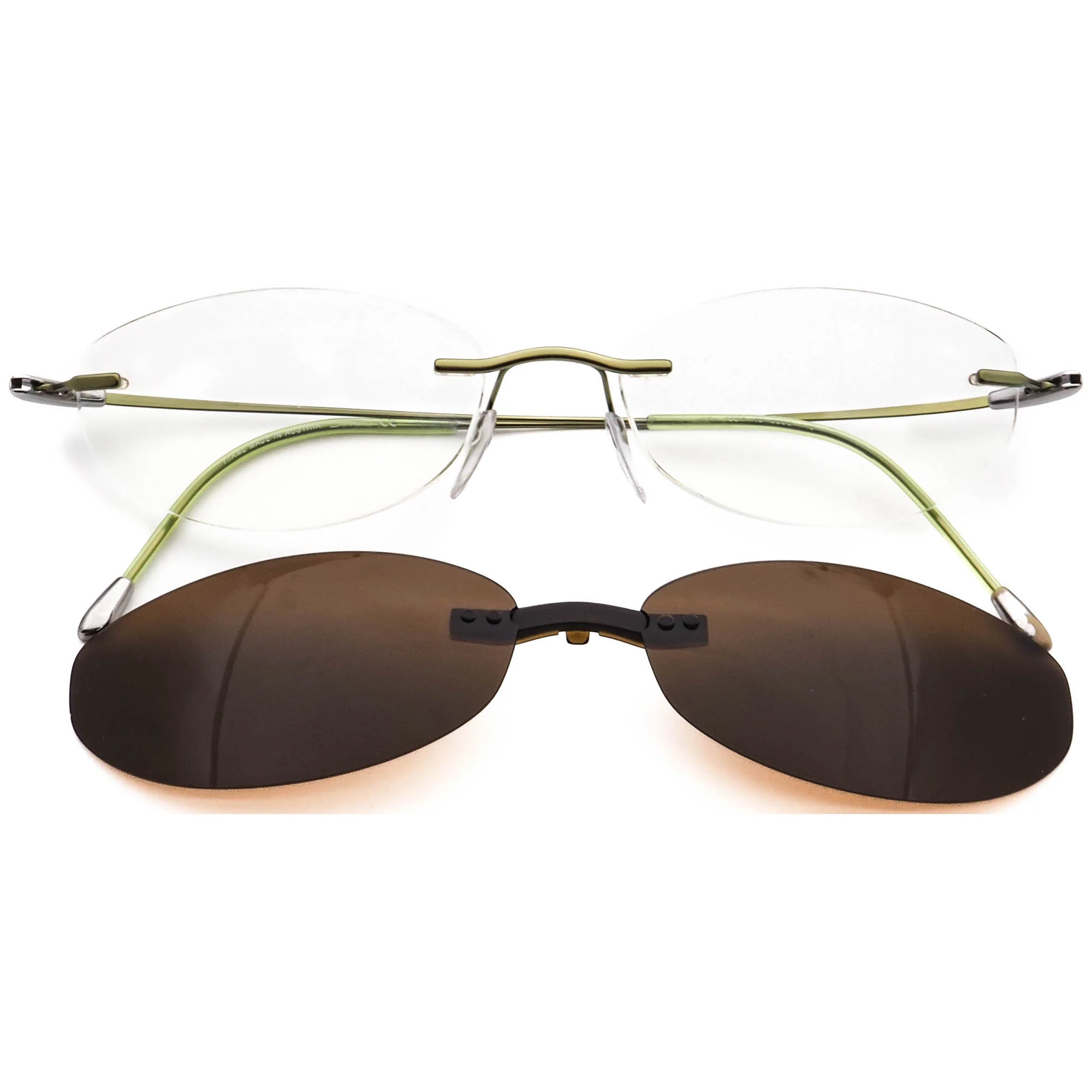 Silhouette 7554 40 6058 Titan with Sunglasses Clip- On 52□19 145 - Image 9